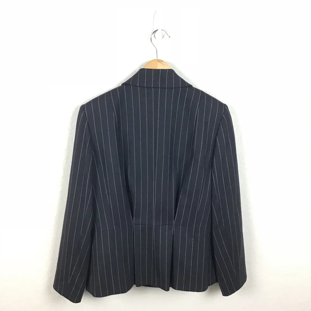 CHRISTIAN DIOR Boutique Galliano Era Pinstripe Wool Blazer Jacket FR44 US12